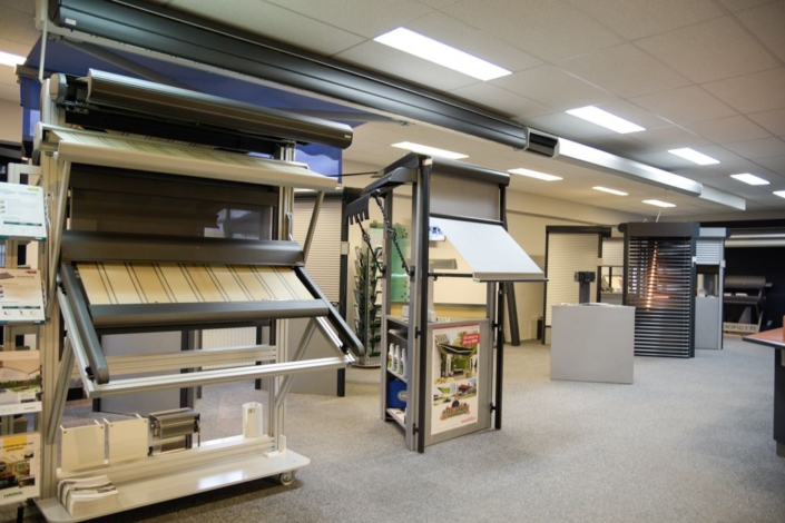 Showroom van hintum zonwering Oss binnen